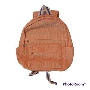 Wild Fable Peach Corduroy Backpack With Beverage Pockets And 2 Small Pockets